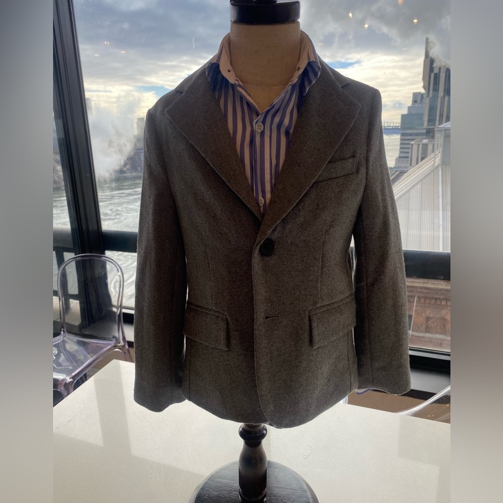 Boys size 6 grey jacket Janie and Jack
